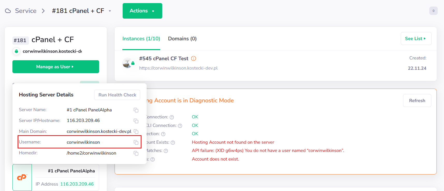 Diagnostic mode: restoring backups - PanelAlpha Documentation